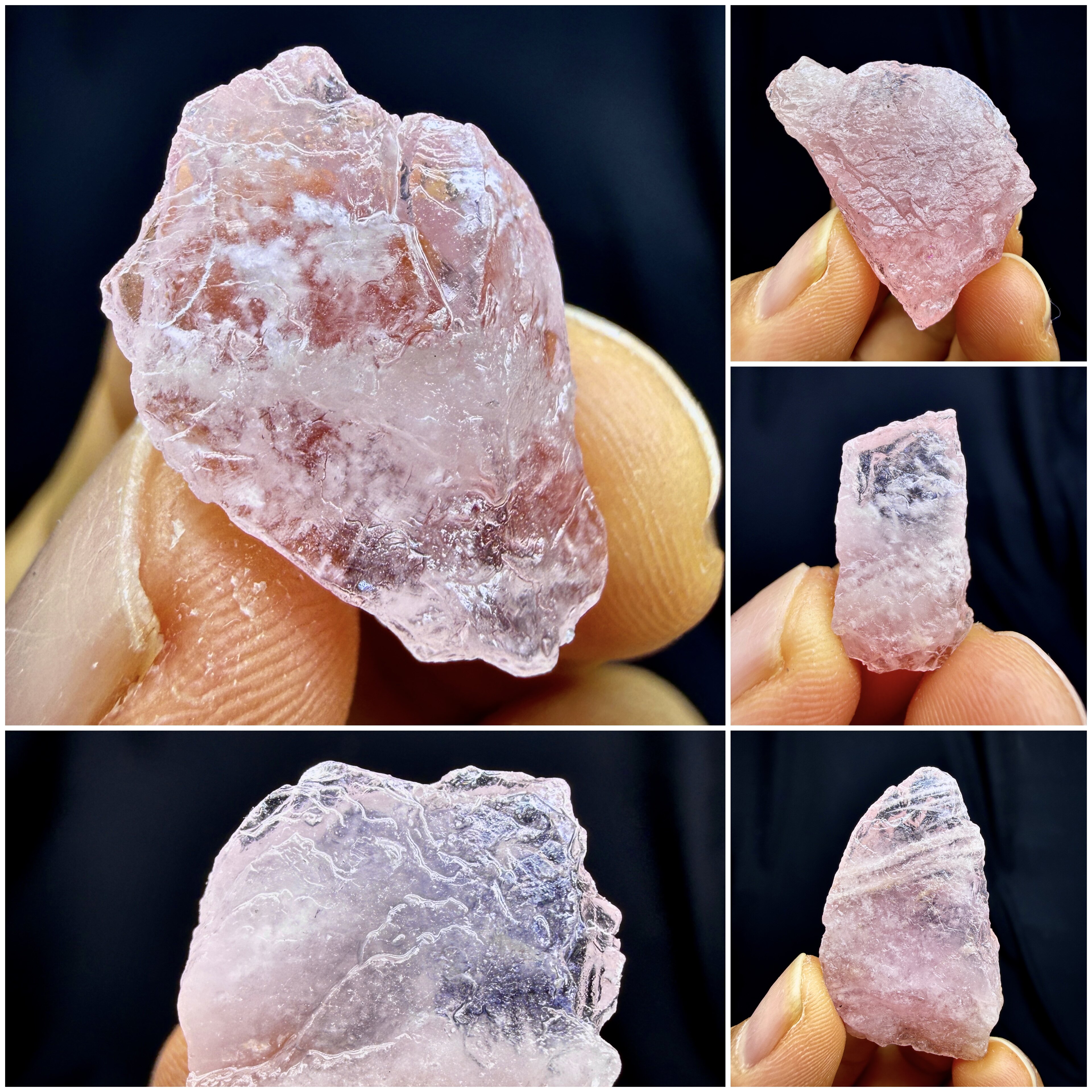 巴西粉宝石摩根石天然矿物晶体矿石标本摆件教学观赏收藏奇石宝石