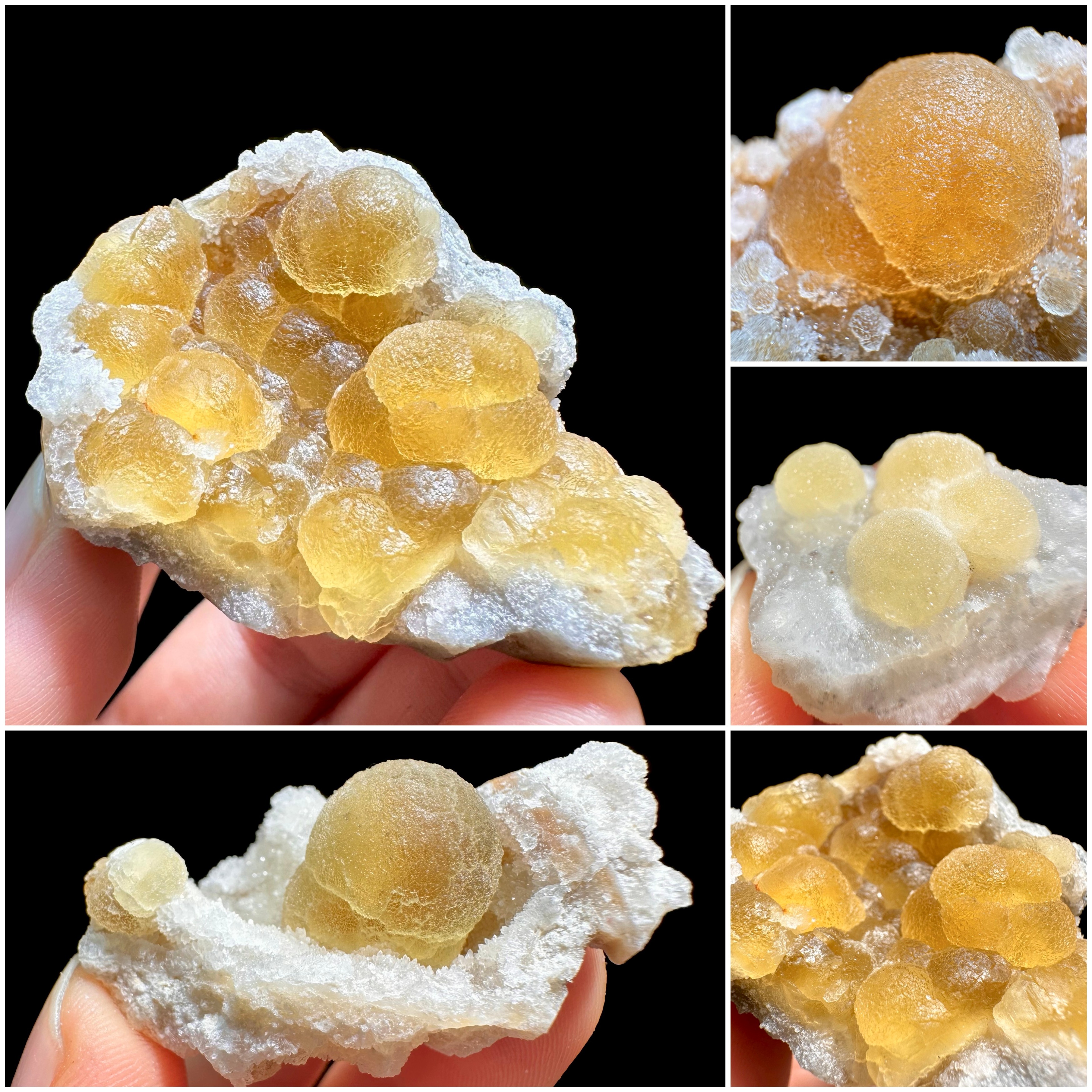 果冻球状黄萤石天然矿物晶体矿石标本原石宝石奇石摆件观赏石收藏