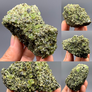橄榄石 天然矿物晶体矿石标本原石宝石奇石摆件观赏石收藏