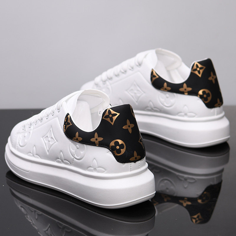 百搭防臭小白鞋男鞋2025新款春夏厚底内增高运动真皮情侣板鞋女鞋,流行男鞋,休闲板鞋,淘宝优惠券,粉丝福利购,淘宝优惠卷