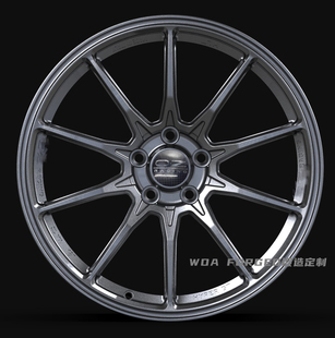 订制OZ款LM GT/XT/RAC锻造轮毂定制思域路特斯C奥迪GTI改装