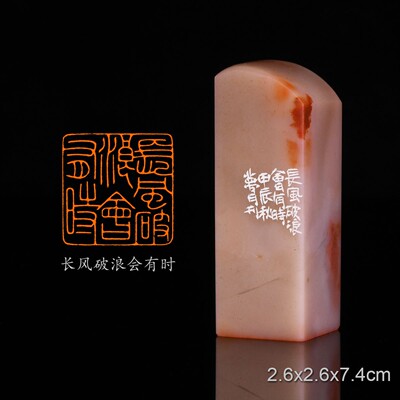 长风破浪会有时 行路难 唐李白 翟梦月 手工篆刻成品章书法书画印