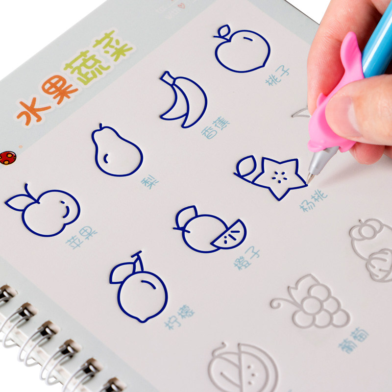 儿童练字帖数字描红本幼儿园启蒙字帖学写字幼儿练字贴学前初学者