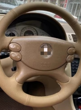 适用050607年老款奔驰E280优雅型时尚型E350E230手缝全包方向盘套