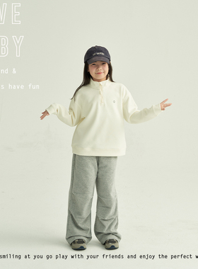 LBQ原创亲子 简约柔米色亲子卫衣