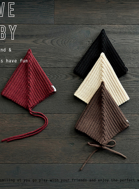 LBQ原创童装 婴幼儿精灵帽尖尖帽手工弹力针织帽多色入