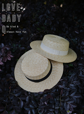 1111大促Love Baby Q 原创亲子 「高定度假特辑」搭编织草帽礼帽