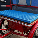 电动三轮车坐垫座板靠背三轮车坐垫靠垫防水防晒加厚支持定做通用