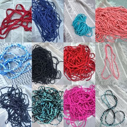 泳衣辅料——纯色/花色泳衣橡皮筋弹力带 DIY
