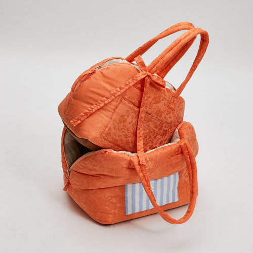 燕子萌宠屋韩国代购Louisdog猫狗新款桔色外出包