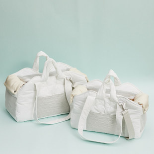 燕子韩国宠物用品代购 louisdog宠物外出包 猫狗白色肩包斜挎包