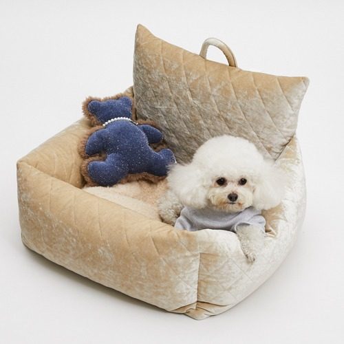 燕子萌宠屋韩国代购louisdog宠物猫狗时尚绒车载窝坐垫子