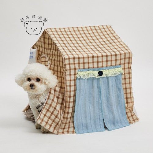 燕子萌宠屋韩国代购louisdog猫狗帐篷公主小窝软床躲猫猫柔软垫子
