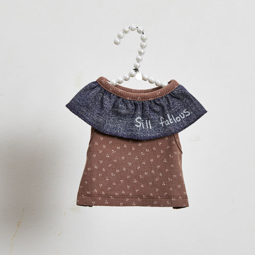 燕子萌宠屋韩国代购Louisdog小型猫狗美拉德色系上衣