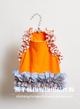 燕子韩国宠物衣服代购 louisdog猫狗背心吊带上衣 XS~XL