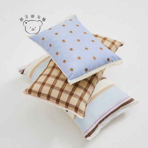 燕子萌宠屋韩国代购louisdog宠物猫狗百分百有机棉枕头