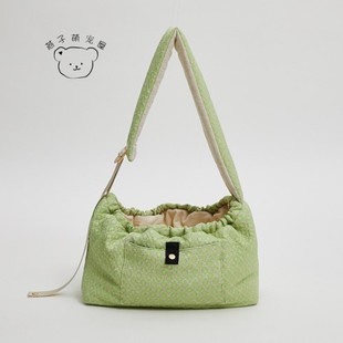 燕子萌宠屋韩国代购louisdog宠物猫狗新款时尚宽肩带可斜挎外出包