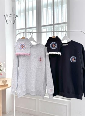 燕子萌宠屋韩国代购smartstore猫狗宠物亲子长袖T恤上衣亲子装