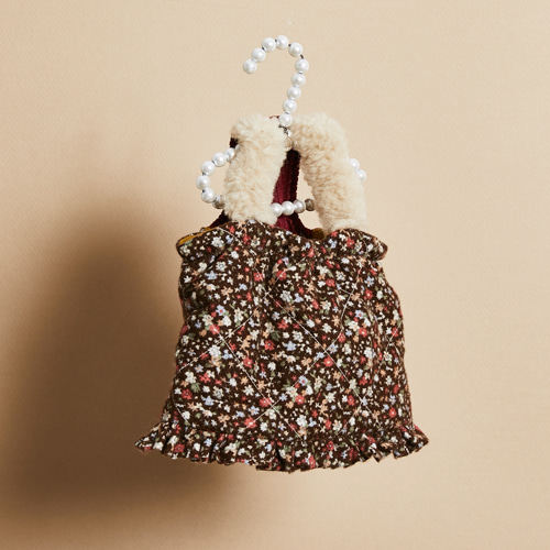 燕子萌宠屋韩国代购louisdog小型猫狗碎花棉可爱背带连衣裙