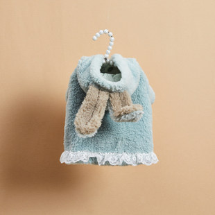 燕子萌宠屋韩国代购Louisdog小型猫狗秋冬打底毛绒上衣兔耳朵外套