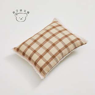 燕子萌宠屋韩国代购louisdog宠物猫狗新款百分百亚麻迷你枕头