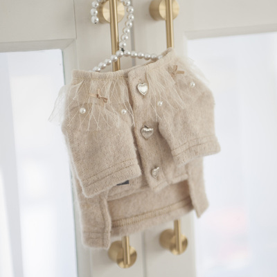 燕子萌宠屋韩国代购cocochien宠物猫狗美拉德上衣羊毛衫外套