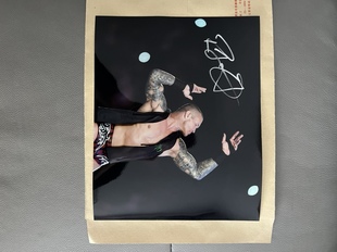 兰迪 奥顿亲笔签名十寸大照片 WWE选手