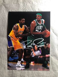 保罗皮尔斯亲笔签名照 真理 七寸