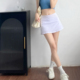 网球女孩～中高腰收腹裸感健身跑步运动短裙三褶裙裤 带口袋防走光