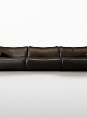 Guge 古格 | 意式极简竹节沙发2025设计师大平层高端大气真皮沙发