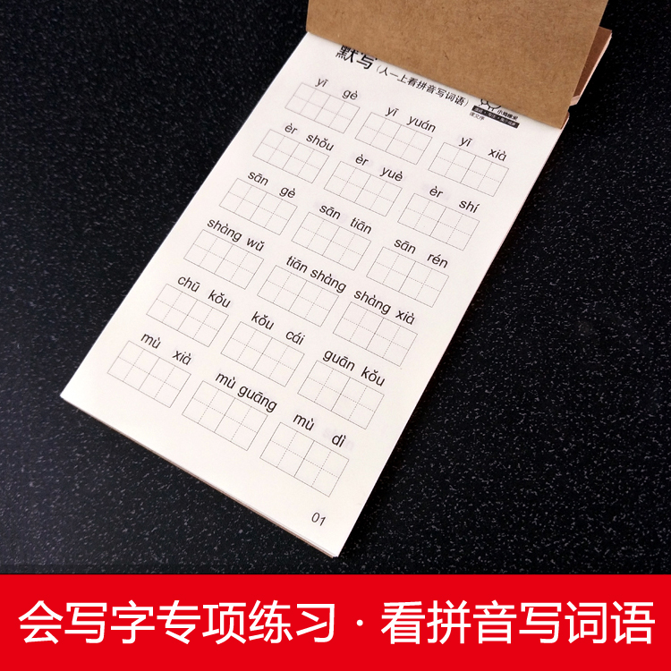 部编人教版会写字看拼音写词语本