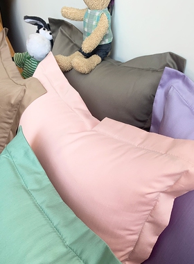 纯棉抱枕套45x45cm50*50厘米正方形不含芯贡缎长绒棉沙发卧室床头