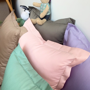 纯棉抱枕套45x45cm50*50厘米正方形不含芯贡缎长绒棉沙发卧室床头