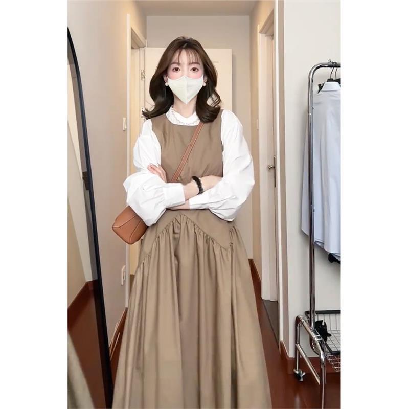 茶系穿搭一整套小香风卡其