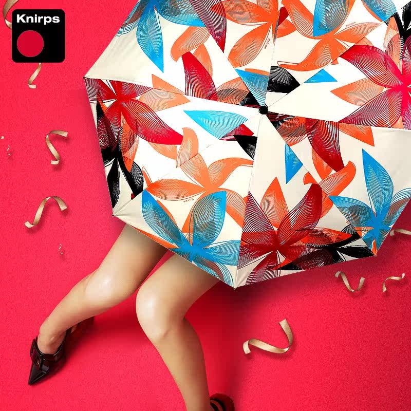 Knirps晴雨三折伞女防晒遮阳伞涂层黑胶太阳伞防紫外线折叠两用伞|msdalam kategori rumah harian, payung/gear hujan/Rain/Lembap-bukti, payung - dari Buy2taobao.com untuk memberikan perkhidmatan ejen Taobao profesional membeli