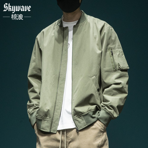 美式百搭休闲外套飞行员夹克宽松