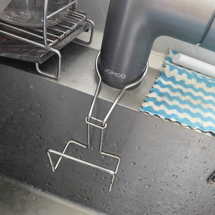 厨房水池用百洁布钢丝球收纳架不锈钢海绵沥水架免打孔水槽置物架