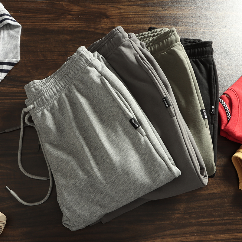 100%纯棉卫裤休闲运动长裤