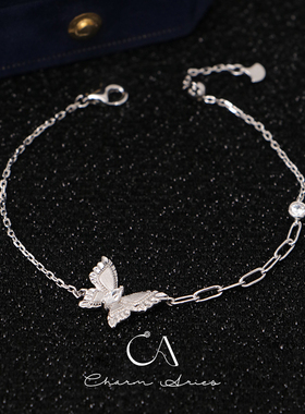 女生S925银复古高级百搭手链