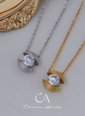 S925银锁骨链女生轻奢高级项链