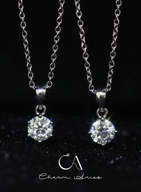 四爪六爪项链纯银镀金女钻石