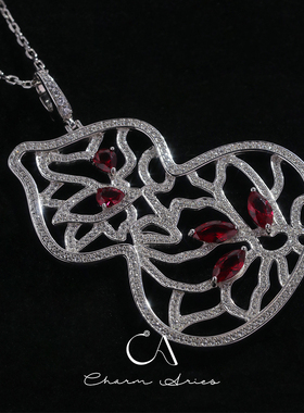 S925纯银毛衣链女复古时尚项链