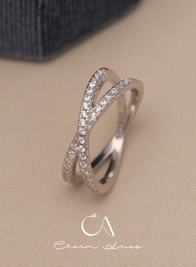 女生S925银简约轻奢高级戒指