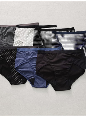 日单内裤 三角安全裤大码女胖MM生理期日用夜用 经期用仿渗透K134