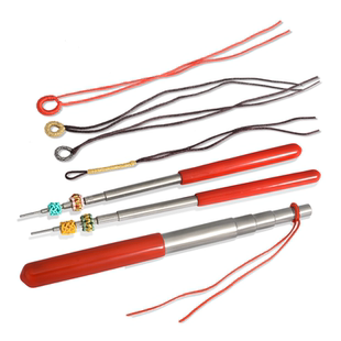 卡简实心五段绕线棒手工编绳线圈制作工具金属卷线器DIY饰品套装