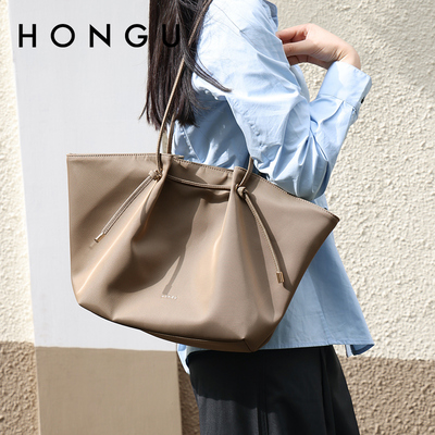 红谷女包新款大容量托特包休闲百搭单肩包可装笔记本电脑H5156636