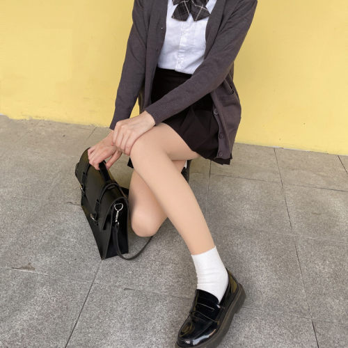 光腿裸感自然肉色连裤袜女士双层加绒加厚打底裤袜子黑丝秋冬新品