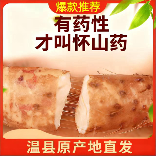 铁棍山药河南焦作温县自种自产自销合作社直发口感软糯粉面香甜