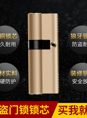 防盗门锁芯全铜ab家用防盗门锁芯