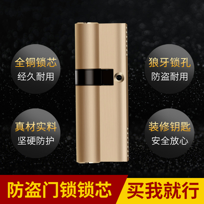 防盗门锁芯全铜ab家用防盗门锁芯